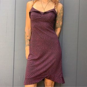 Y2K Buyer Too black and plum slip dress Sz M